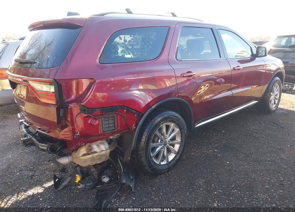 2017 DODGE DURANGO VIN: 1C4RDJAGXHC839855
