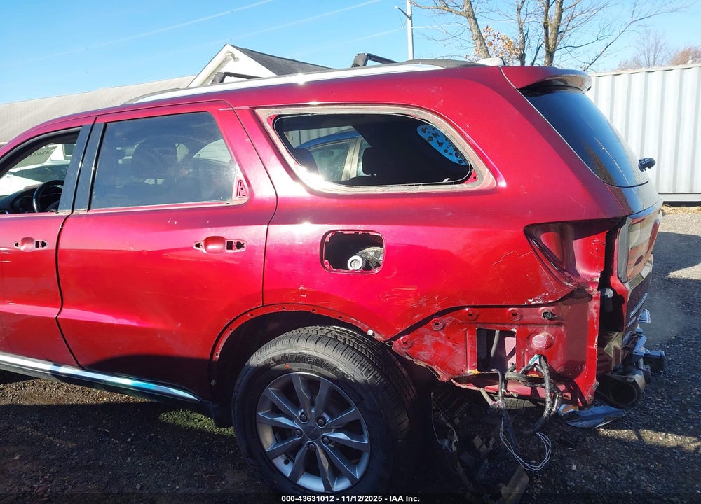 2017 DODGE DURANGO VIN: 1C4RDJAGXHC839855