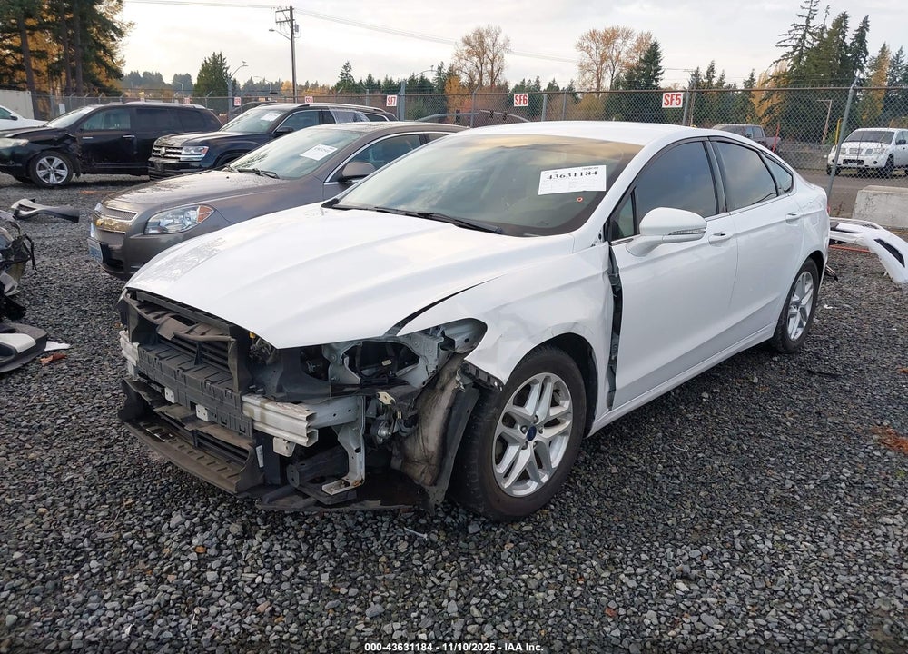 2016 FORD FUSION SE VIN: 3FA6P0H77GR196364