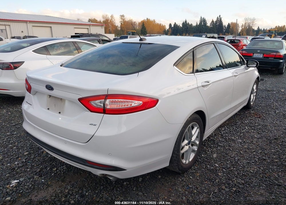 2016 FORD FUSION SE VIN: 3FA6P0H77GR196364