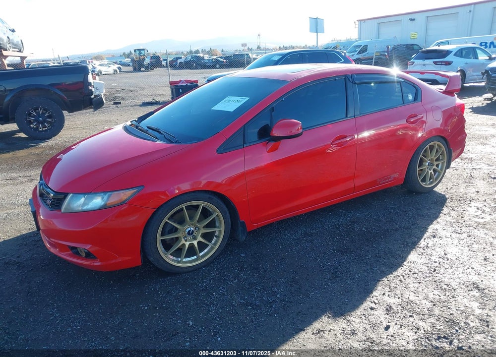 2012 HONDA CIVIC SI VIN: 2HGFB6E5XCH701660