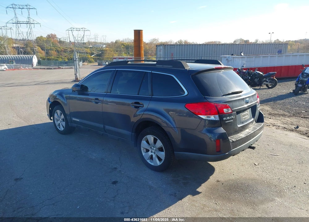 2011 SUBARU OUTBACK 2.5I PREMIUM VIN: 4S4BRBGC1B1400202