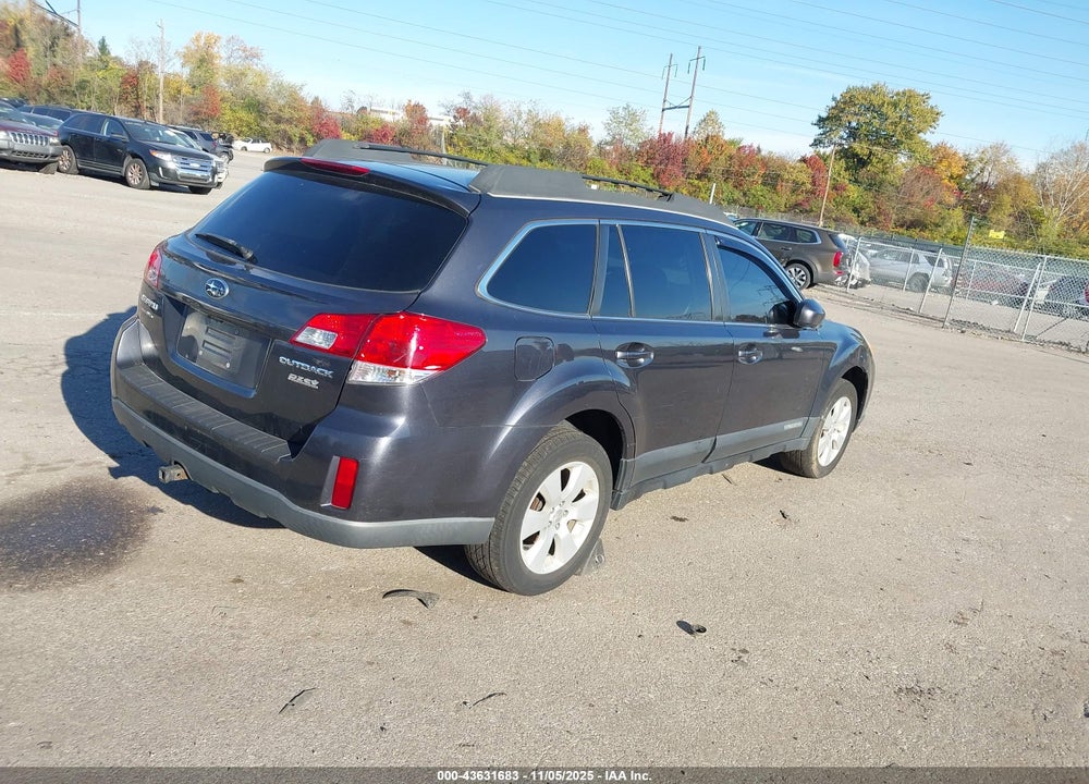 2011 SUBARU OUTBACK 2.5I PREMIUM VIN: 4S4BRBGC1B1400202