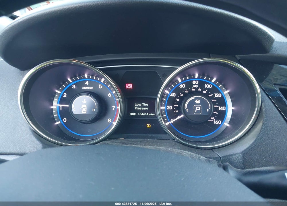 2013 HYUNDAI SONATA GLS VIN: 5NPEB4AC7DH527302