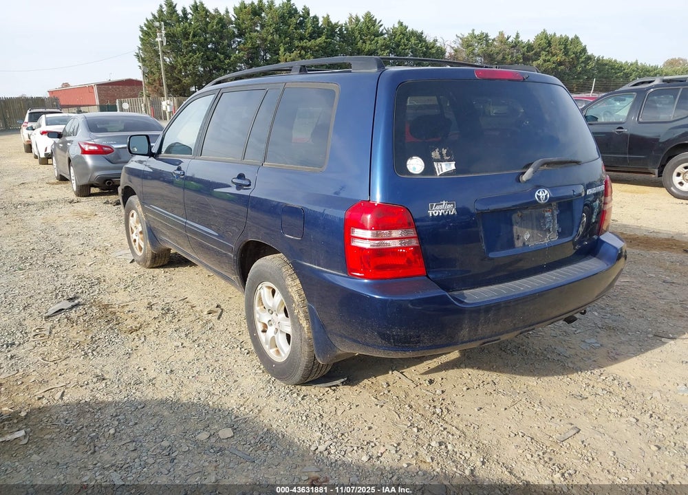 2003 TOYOTA HIGHLANDER VIN: JTEGD21A330047562
