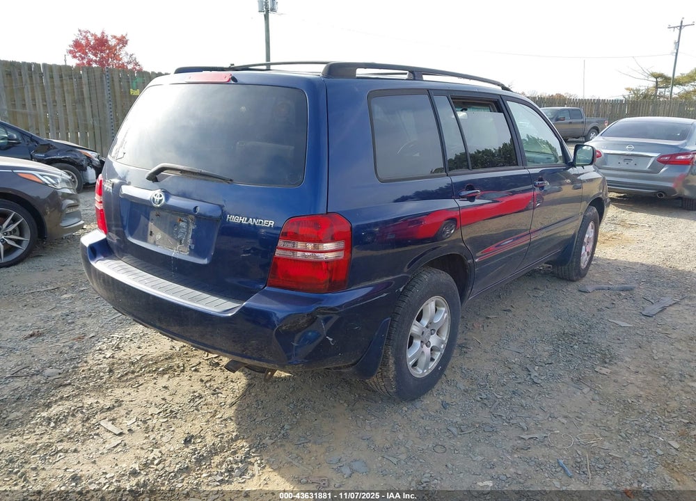 2003 TOYOTA HIGHLANDER VIN: JTEGD21A330047562