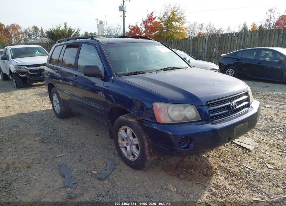 2003 TOYOTA HIGHLANDER VIN: JTEGD21A330047562