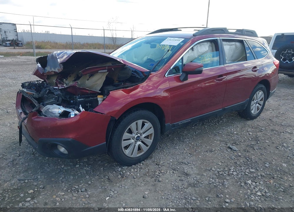 2015 SUBARU OUTBACK 2.5I PREMIUM VIN: 4S4BSBFC2F3320956