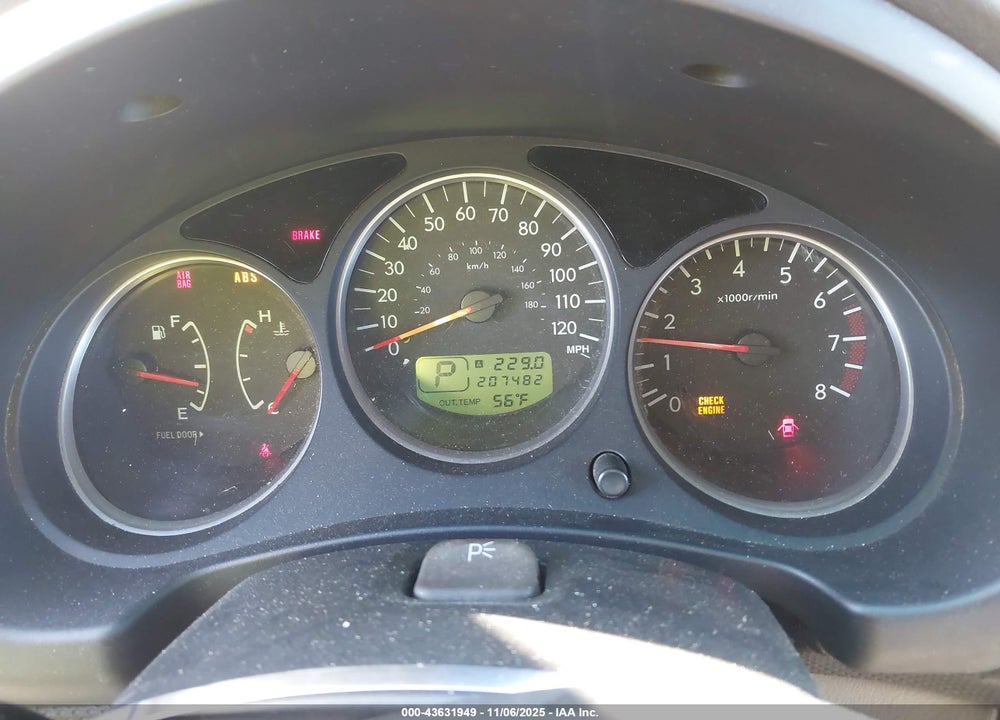2007 SUBARU FORESTER VIN: JF1SG65667H729626