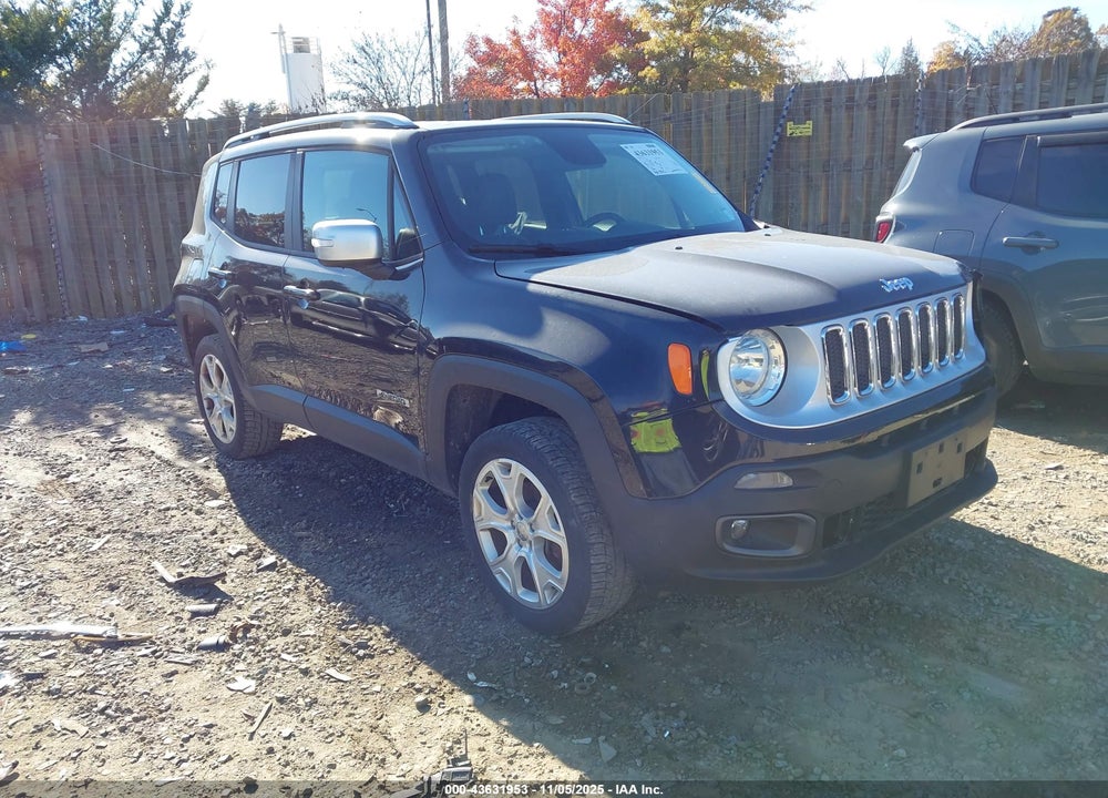 2016 JEEP RENEGADE LIMITED VIN: ZACCJBDT1GPD01407