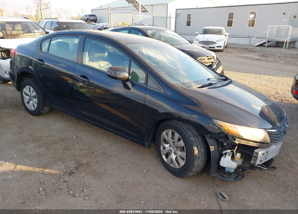 2012 HONDA CIVIC LX VIN: 19XFB2F59CE101035