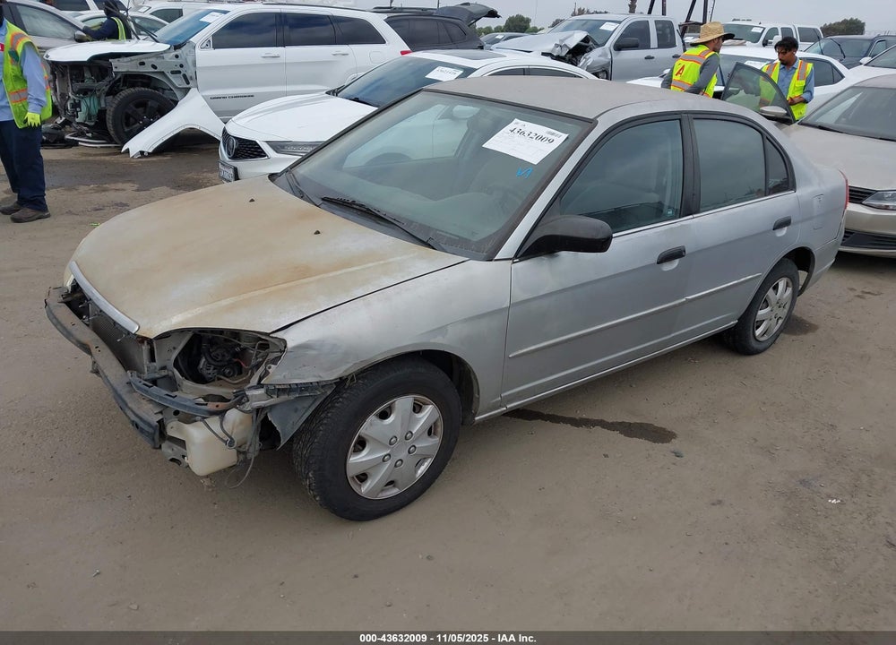 2001 HONDA CIVIC LX VIN: 2HGES16571H587000