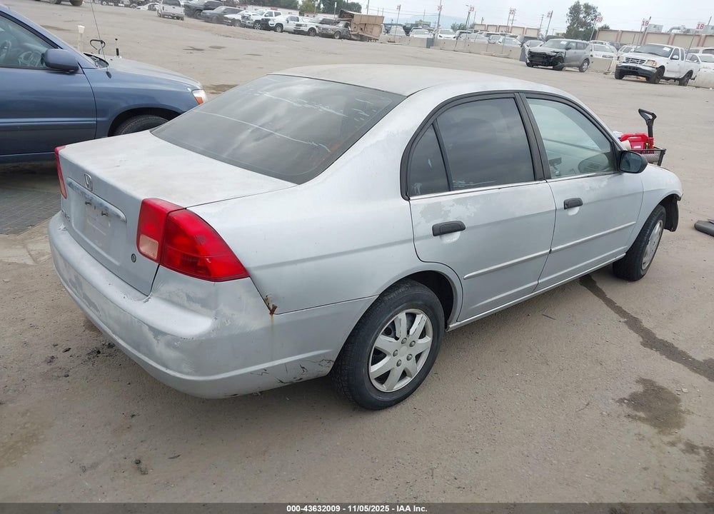 2001 HONDA CIVIC LX VIN: 2HGES16571H587000