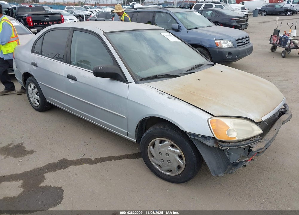 2001 HONDA CIVIC LX VIN: 2HGES16571H587000
