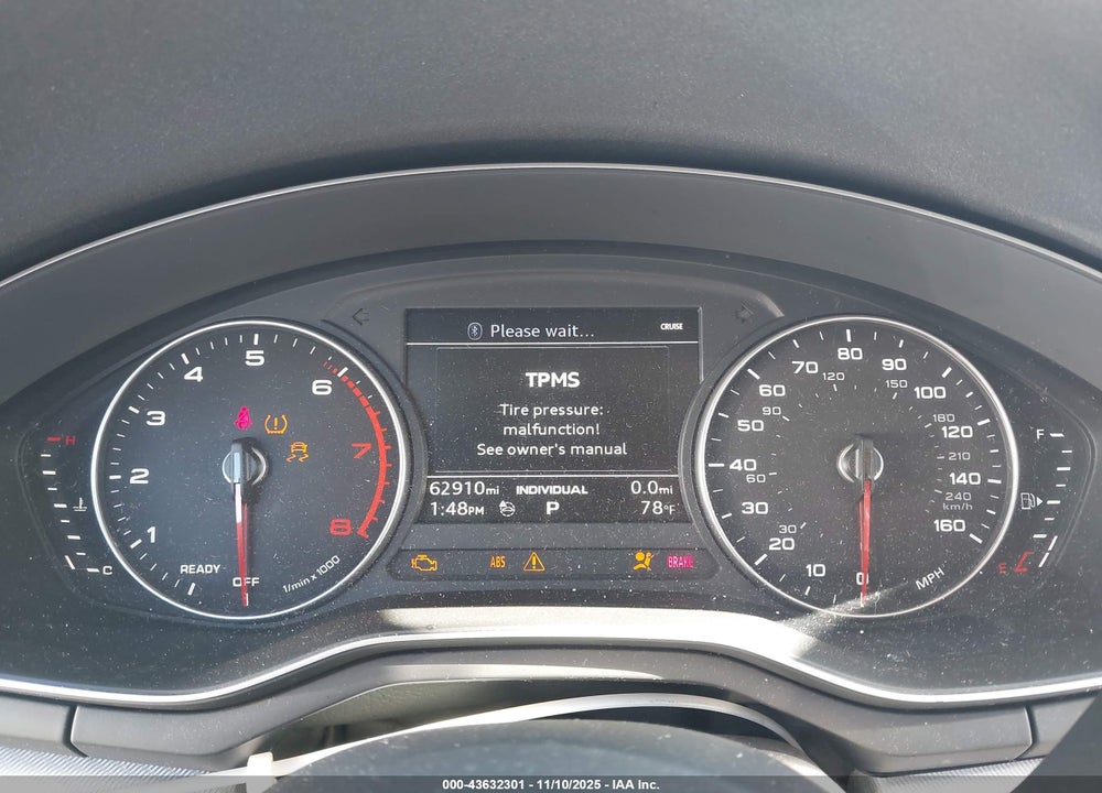 2017 AUDI A4 2.0T ULTRA PREMIUM VIN: WAULMAF43HA159695