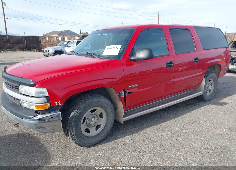 2000 CHEVROLET SUBURBAN 1500 VIN: 3GNFK16T1YG137040