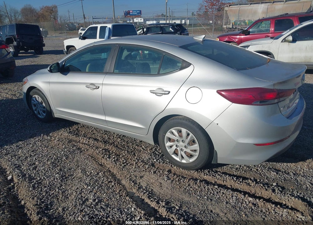 2017 HYUNDAI ELANTRA SE VIN: 5NPD74LF5HH055854