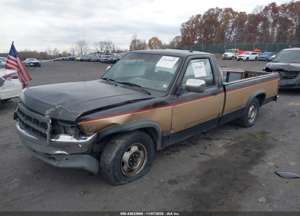 1991 DODGE DAKOTA VIN: 1B7FL26X5MS332298