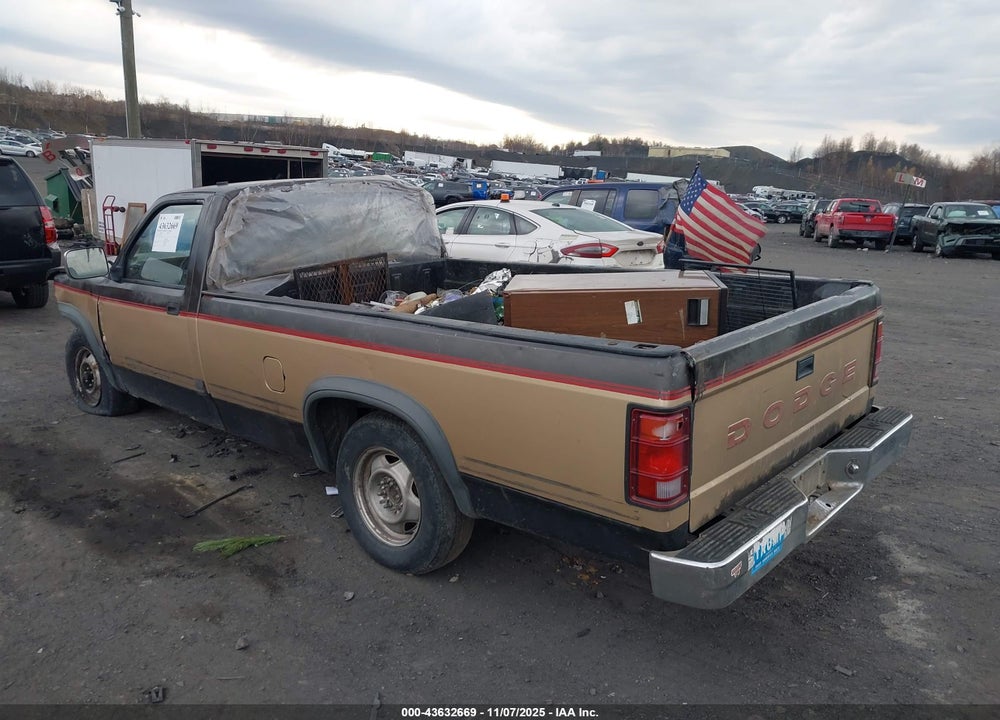 1991 DODGE DAKOTA VIN: 1B7FL26X5MS332298