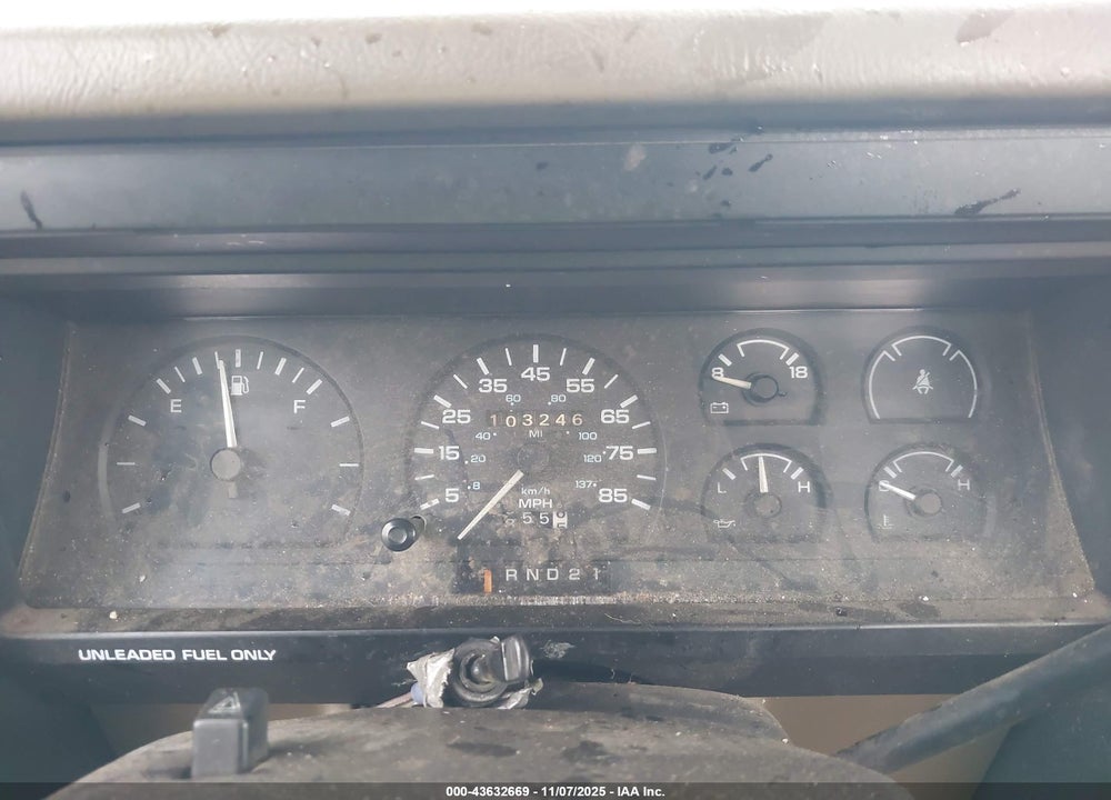 1991 DODGE DAKOTA VIN: 1B7FL26X5MS332298