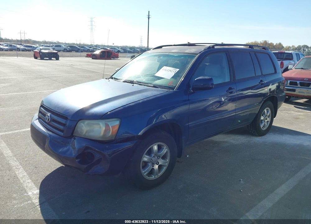 2006 TOYOTA HIGHLANDER V6 VIN: JTEDP21A760123248