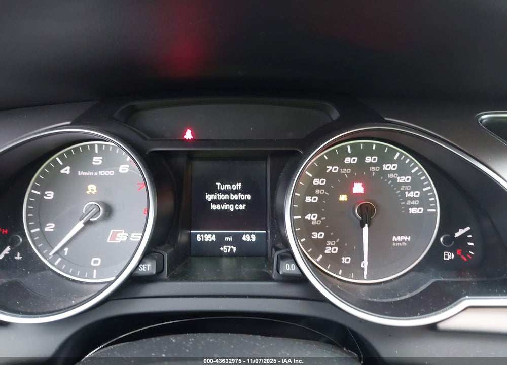 2015 AUDI S5 VIN: WAUGGAFR0FA004278