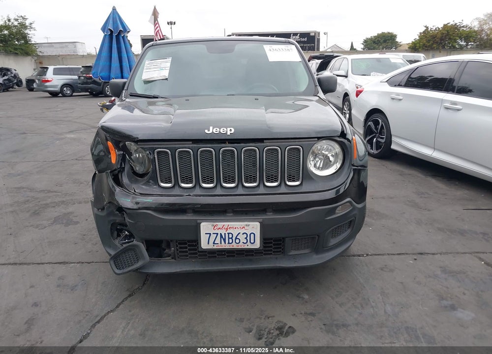 2017 JEEP RENEGADE SPORT FWD VIN: ZACCJAABXHPF47184