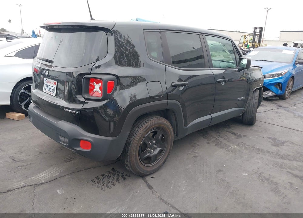 2017 JEEP RENEGADE SPORT FWD VIN: ZACCJAABXHPF47184