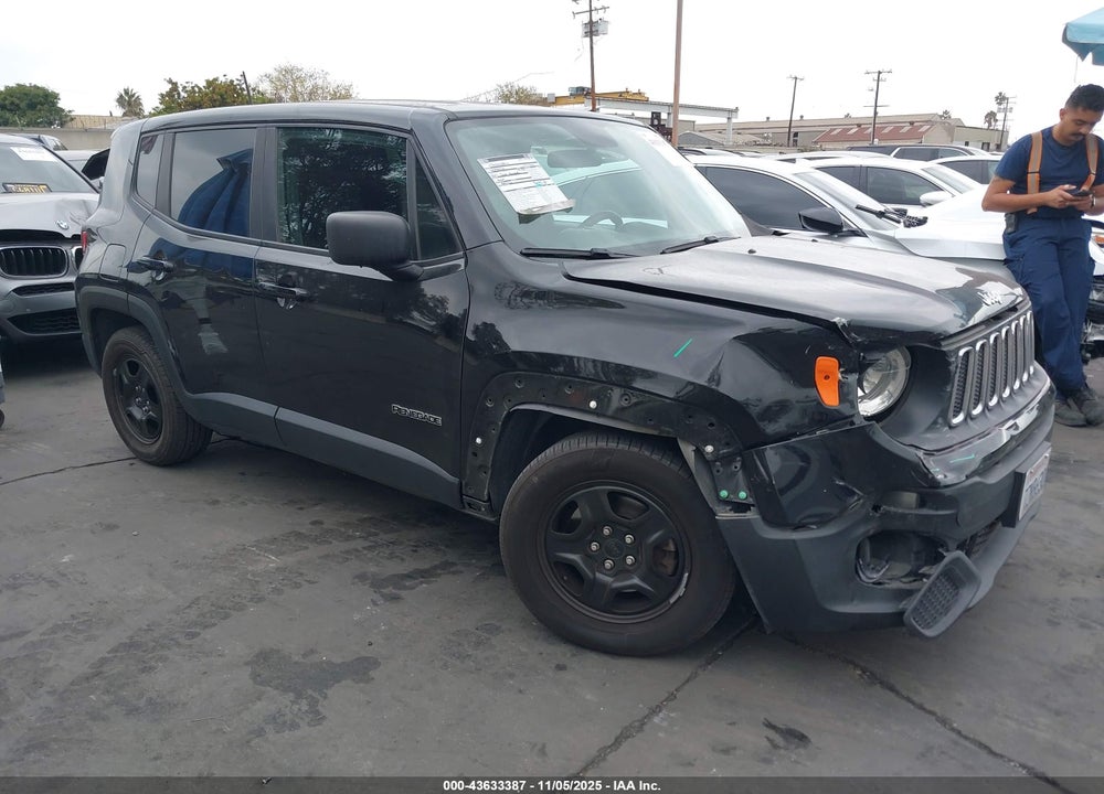 2017 JEEP RENEGADE SPORT FWD VIN: ZACCJAABXHPF47184