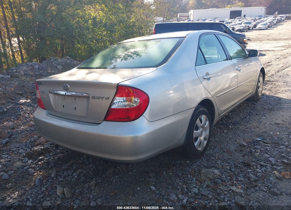 2004 TOYOTA CAMRY LE VIN: 4T1BE32K84U929650