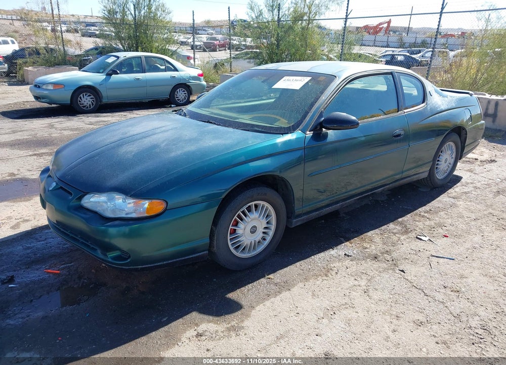 2000 CHEVROLET MONTE CARLO LS VIN: 2G1WW12E8Y9275956