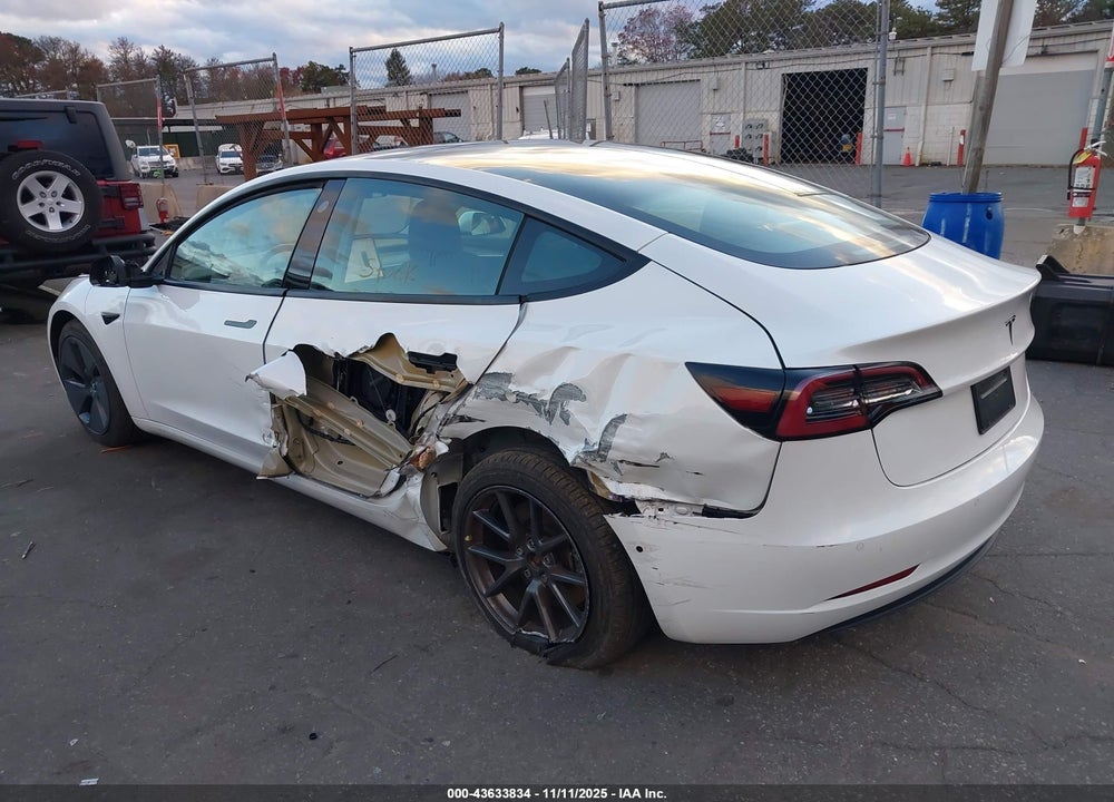 2021 TESLA MODEL 3 STANDARD RANGE PLUS REAR-WHEEL DRIVE VIN: 5YJ3E1EAXMF991592