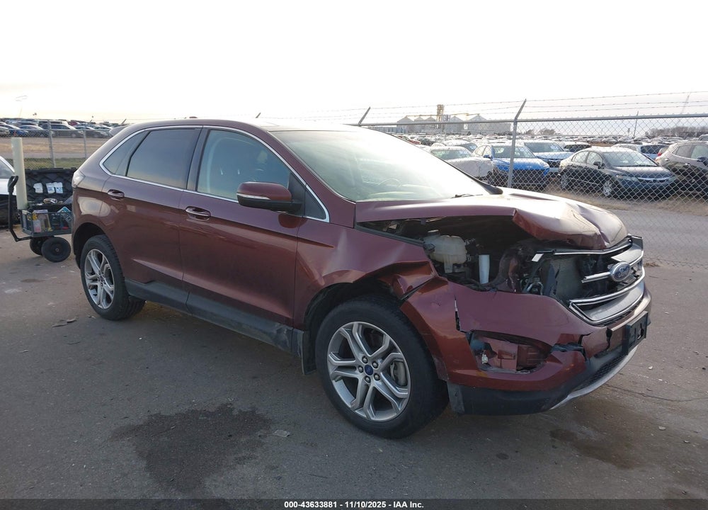 2016 FORD EDGE TITANIUM VIN: 2FMPK4K90GBB94206