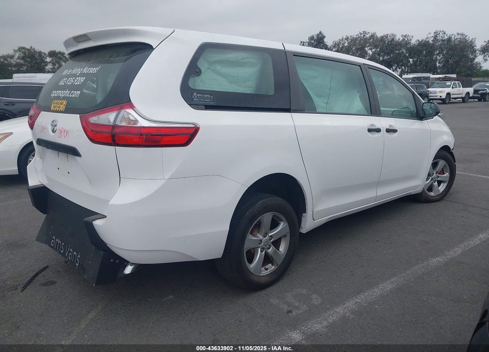 2017 TOYOTA SIENNA L 7 PASSENGER VIN: 5TDZZ3DC6HS773454