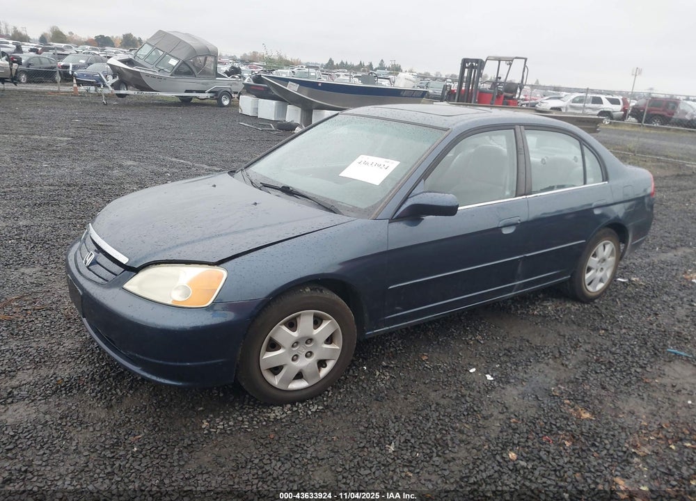 2002 HONDA CIVIC EX VIN: 2HGES26732H600298