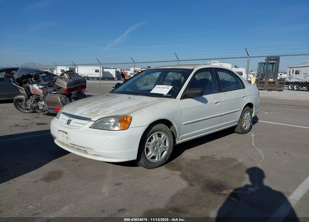 2002 HONDA CIVIC LX VIN: 2HGES16552H542977