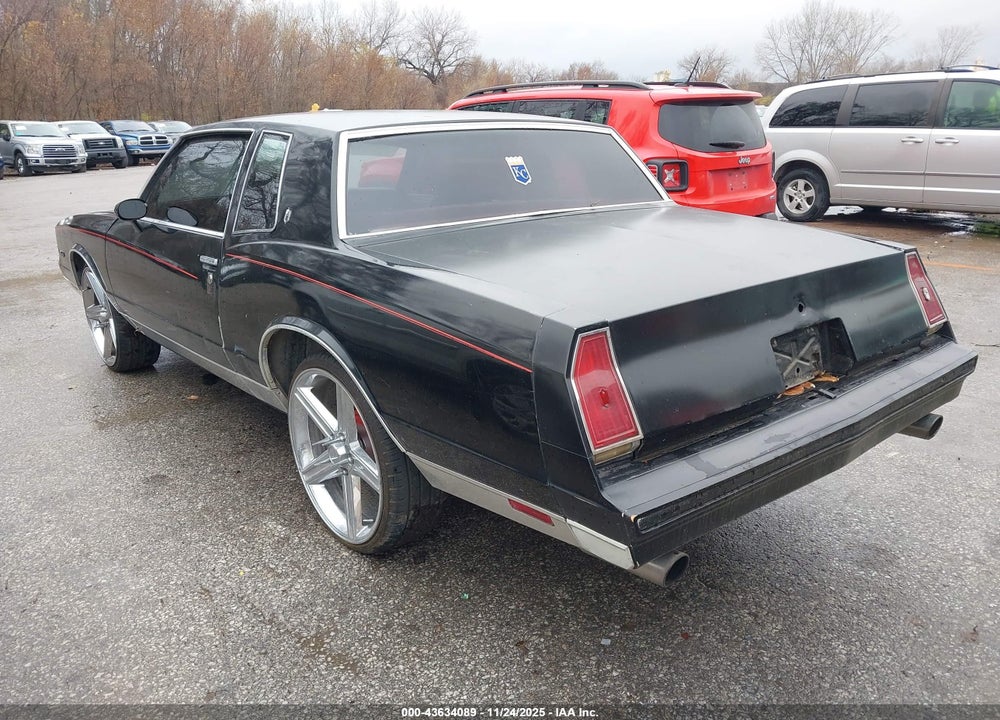 1981 CHEVROLET MONTE CARLO VIN: 1G1AZ37J7BK502935