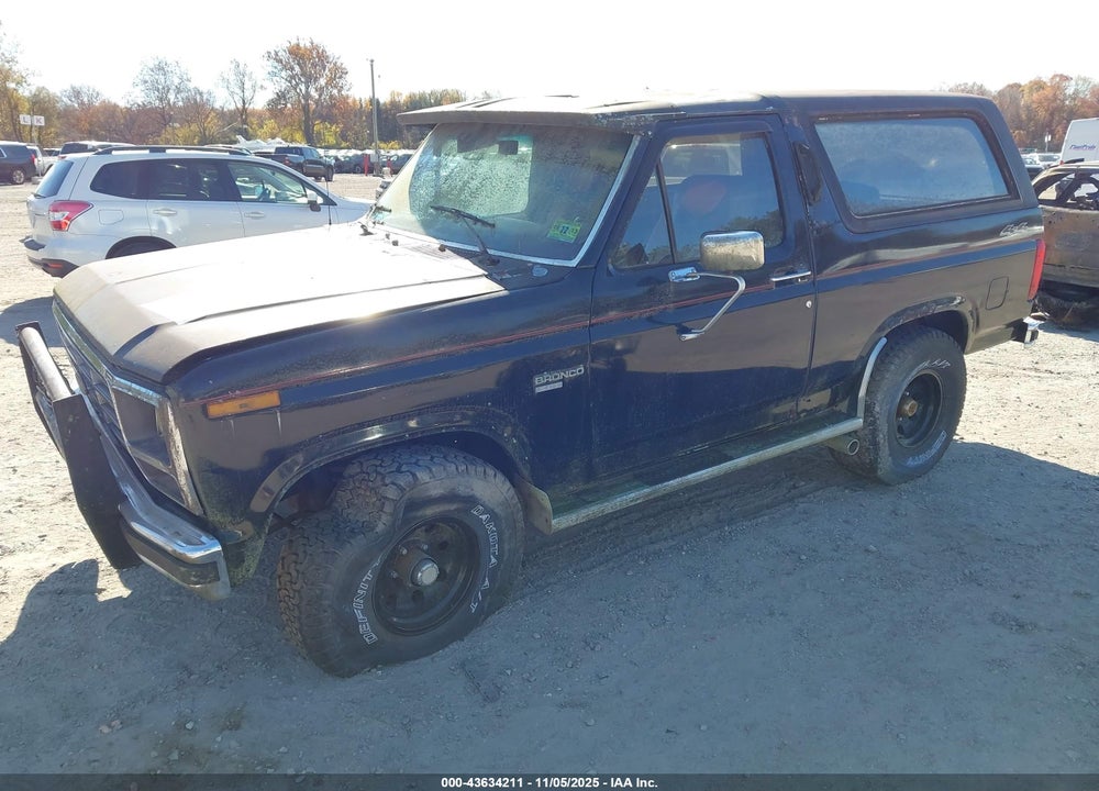 1985 FORD BRONCO U100 VIN: 1FMEU15H6FLA20500