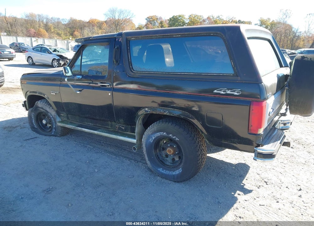 1985 FORD BRONCO U100 VIN: 1FMEU15H6FLA20500