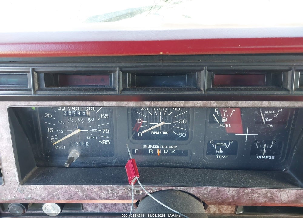 1985 FORD BRONCO U100 VIN: 1FMEU15H6FLA20500