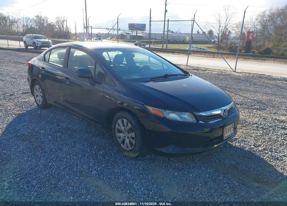 2012 HONDA CIVIC LX VIN: 2HGFB2F57CH501357