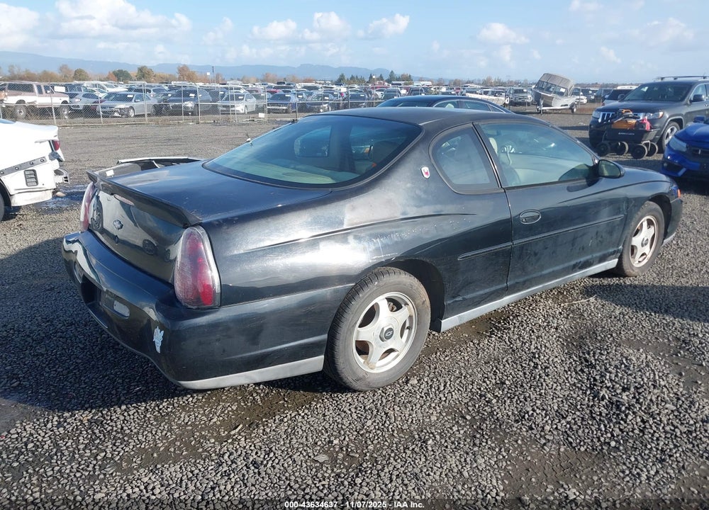 2001 CHEVROLET MONTE CARLO LS VIN: 2G1WW15E419351822