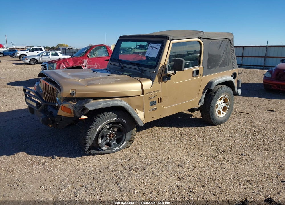 2000 JEEP WRANGLER SPORT VIN: 1J4FA49S4YP752056