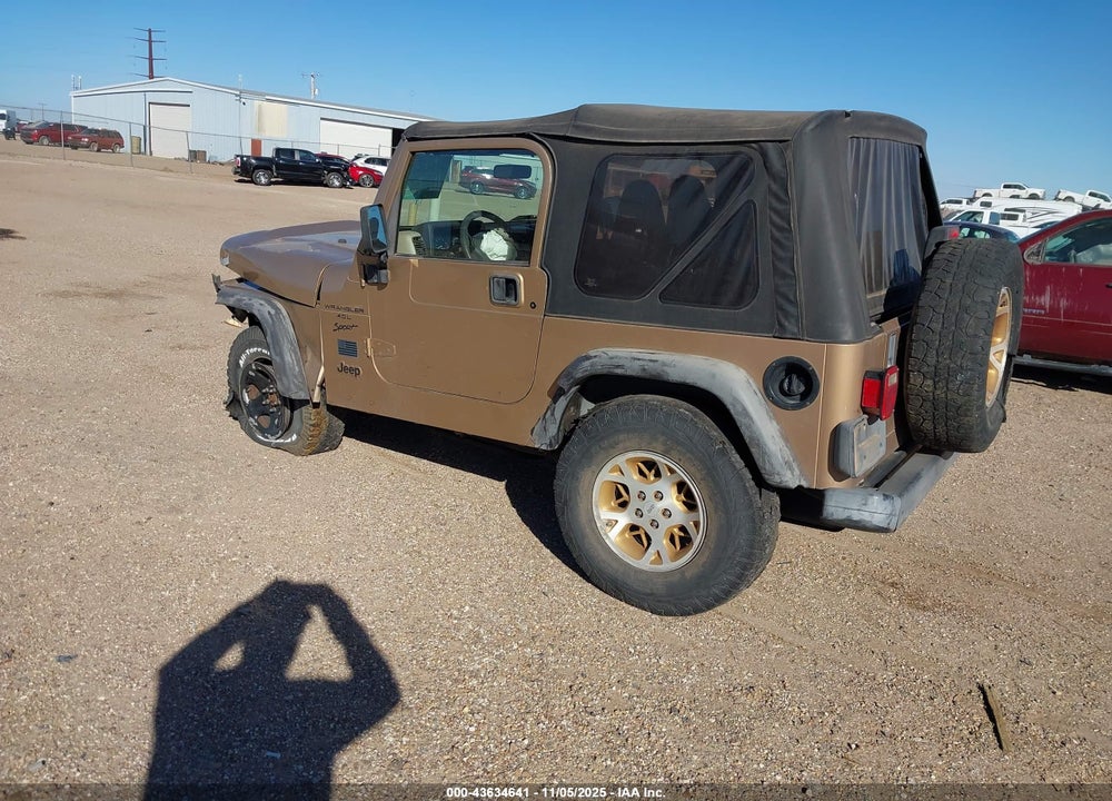 2000 JEEP WRANGLER SPORT VIN: 1J4FA49S4YP752056