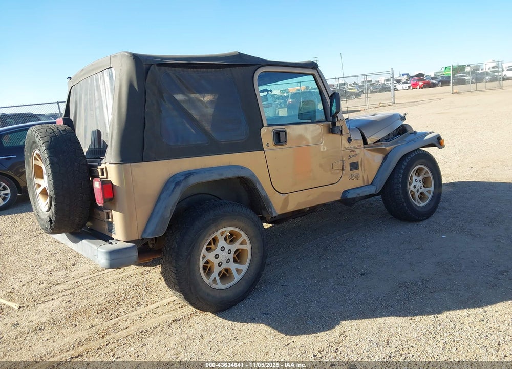 2000 JEEP WRANGLER SPORT VIN: 1J4FA49S4YP752056