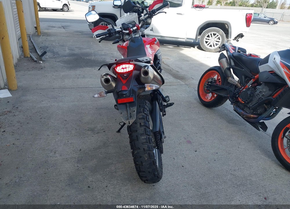 2013 HUSQVARNA TR650 STRADA VIN: ZKH0H12A8DV003416