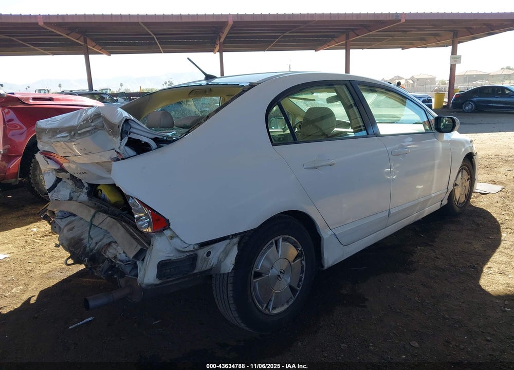 2008 HONDA CIVIC HYBRID VIN: JHMFA36278S028717