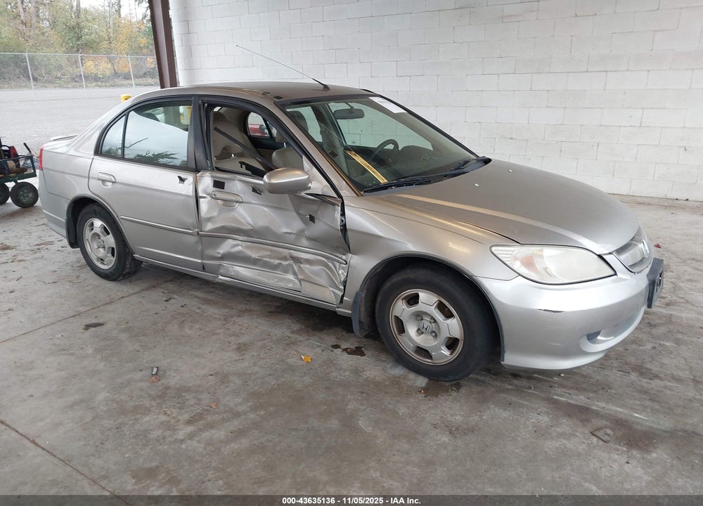 2004 HONDA CIVIC HYBRID VIN: JHMES96644S010121