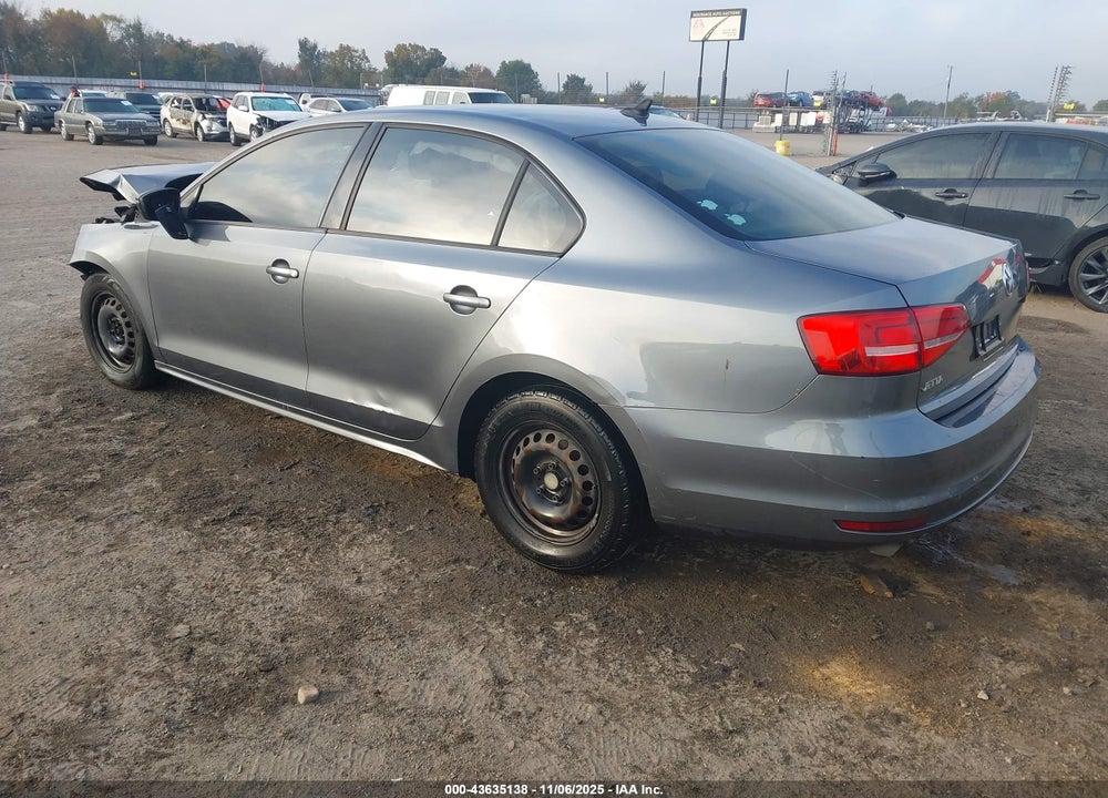 2015 VOLKSWAGEN JETTA 2.0L S VIN: 3VW2K7AJ9FM291586