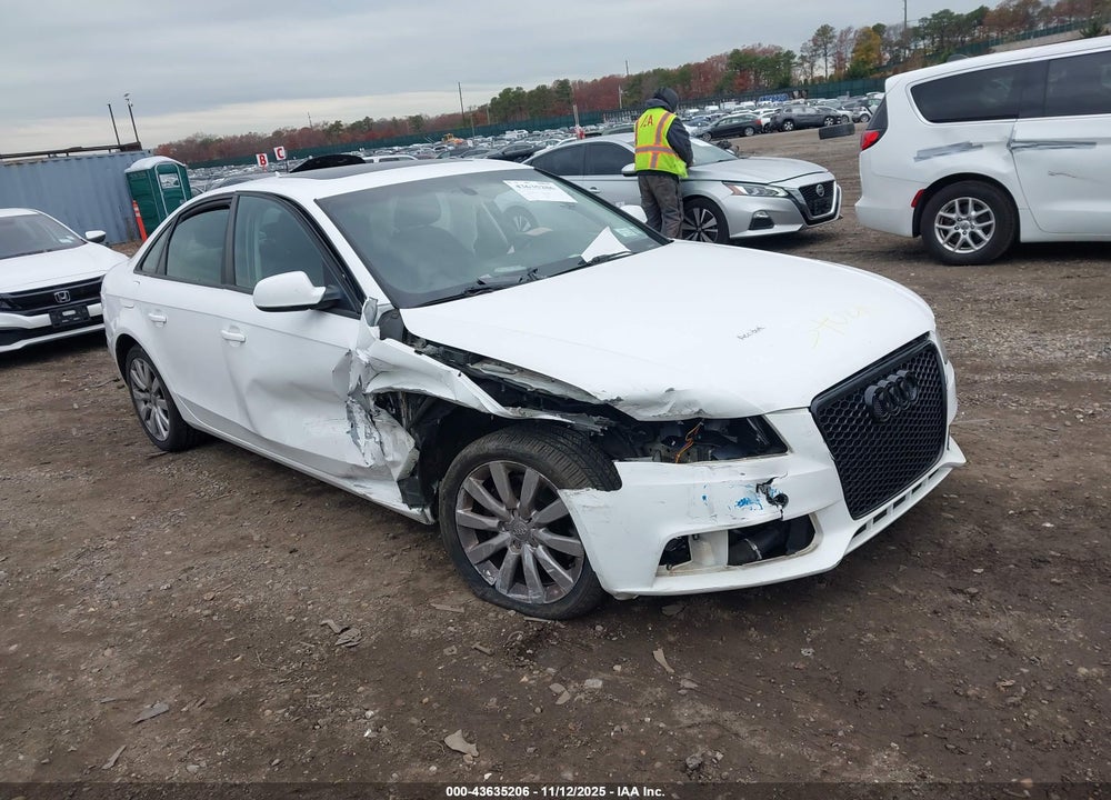 2012 AUDI A4 2.0T PREMIUM VIN: WAUBFAFL1CA114101
